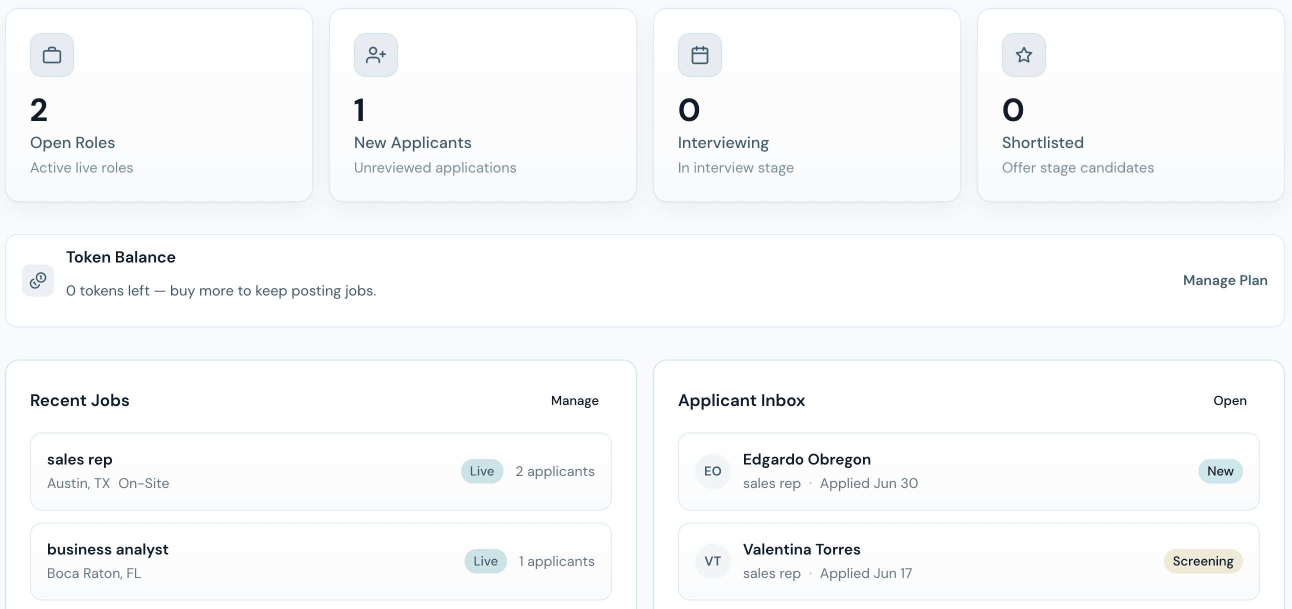 Never Summit employer talent search screen
